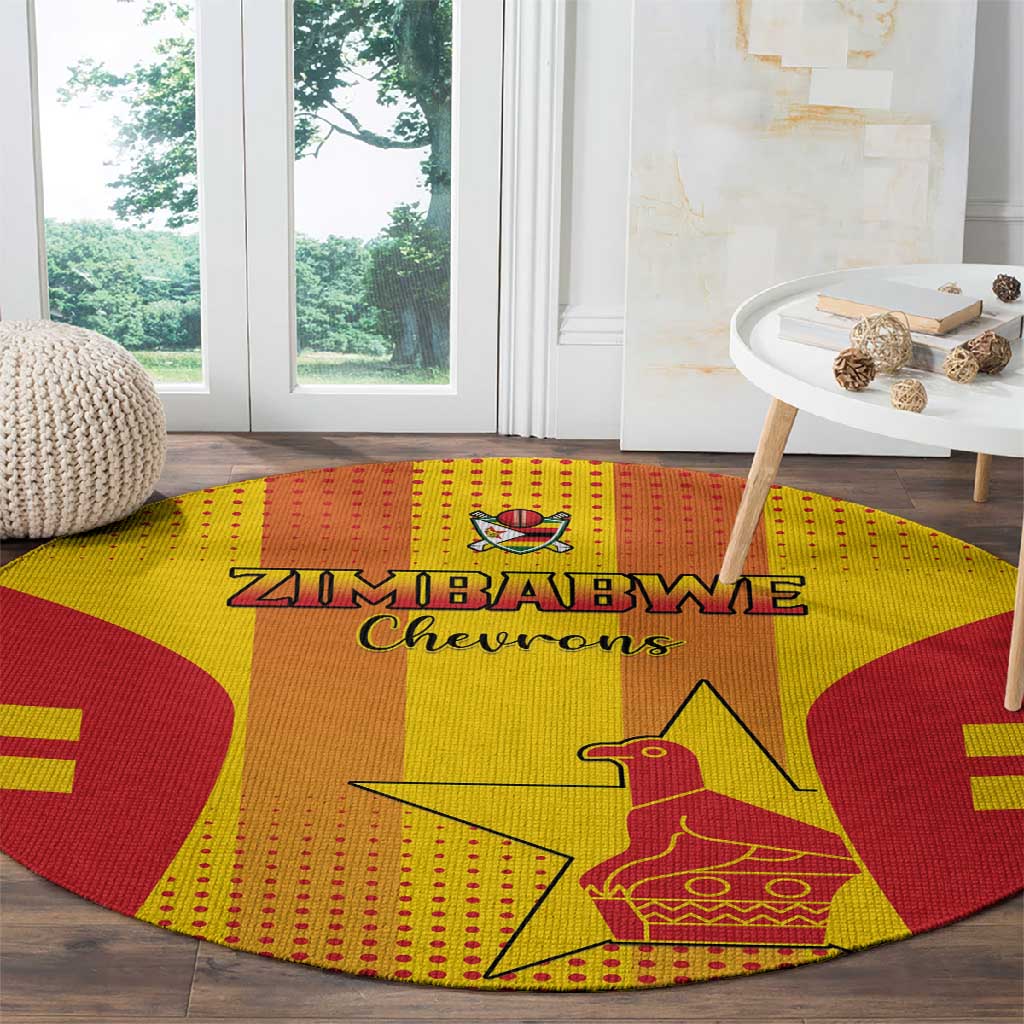 Zimbabwe Cricket Round Carpet Sporty Style LT15
