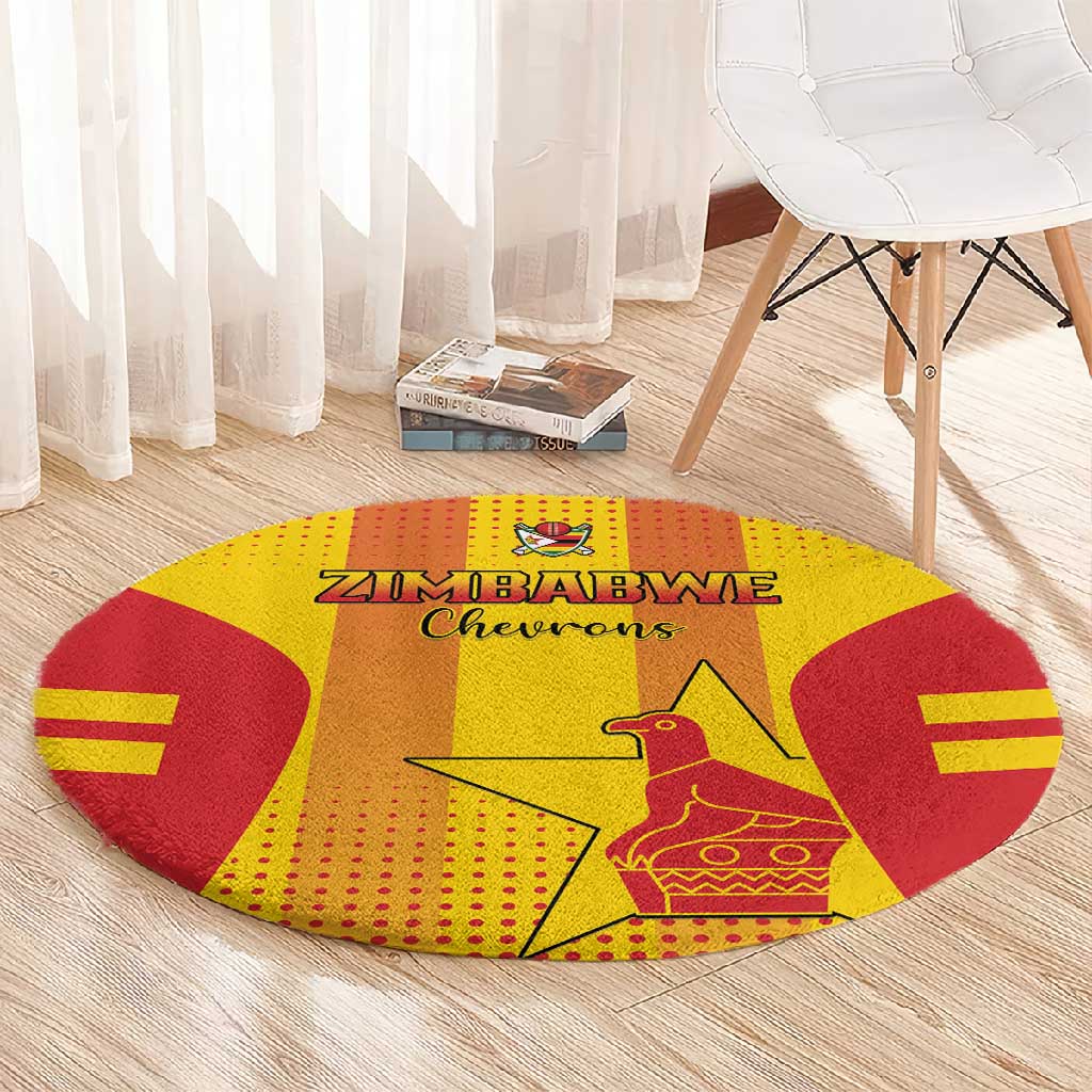 Zimbabwe Cricket Round Carpet Sporty Style LT15