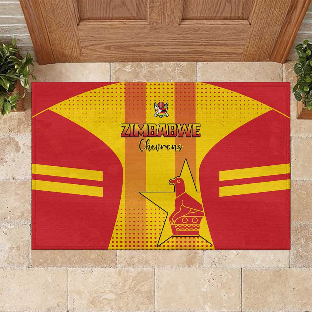 Zimbabwe Cricket Rubber Doormat Sporty Style LT15