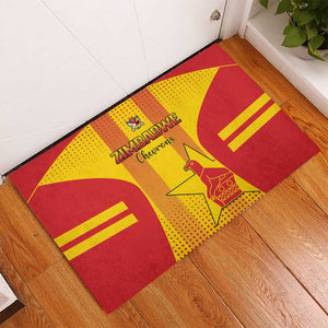 Zimbabwe Cricket Rubber Doormat Sporty Style LT15