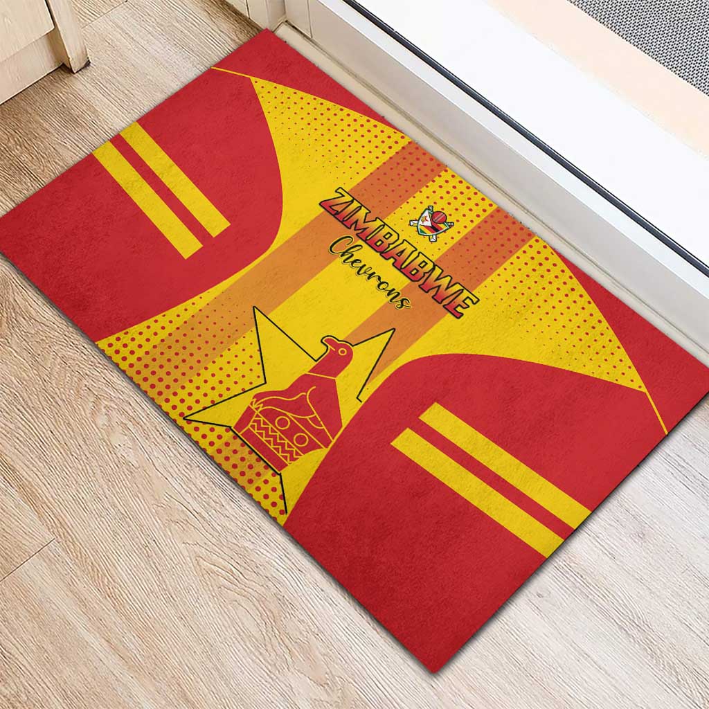 Zimbabwe Cricket Rubber Doormat Sporty Style LT15