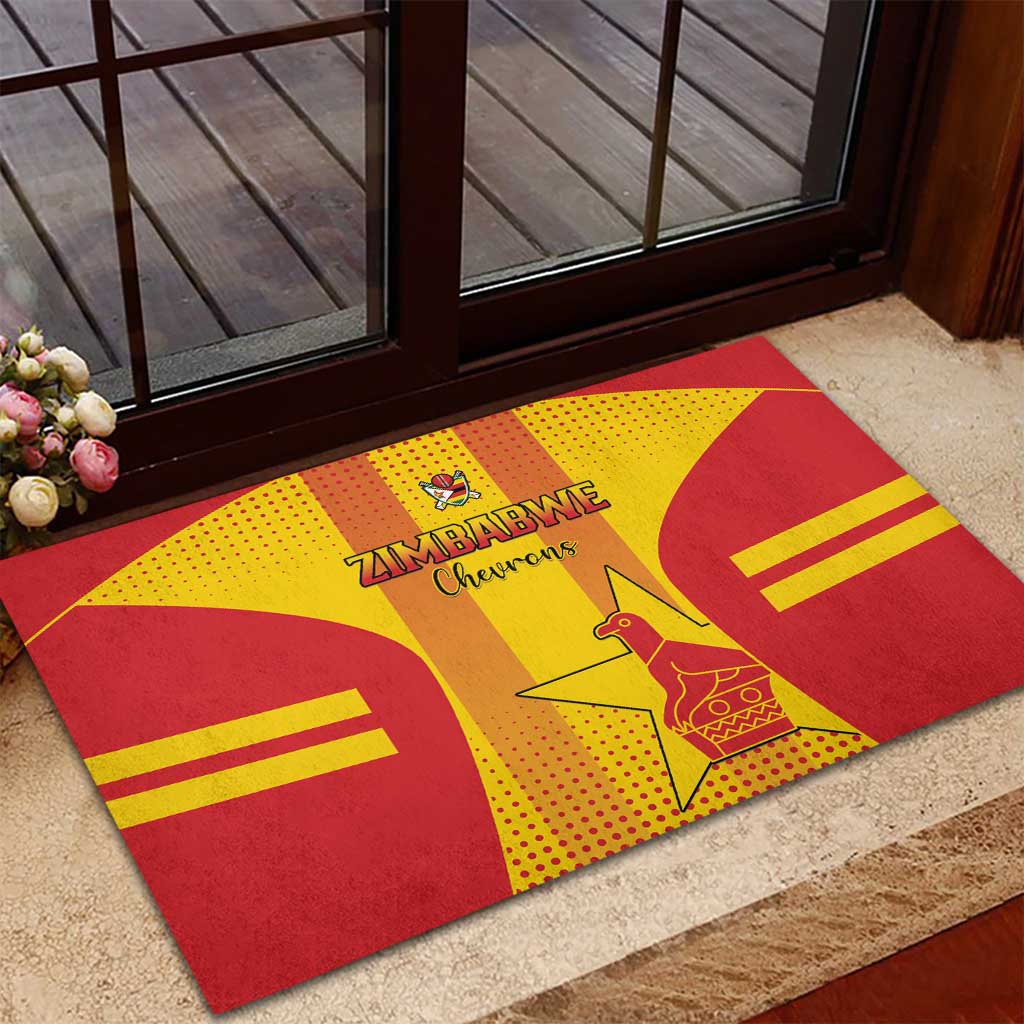 Zimbabwe Cricket Rubber Doormat Sporty Style LT15