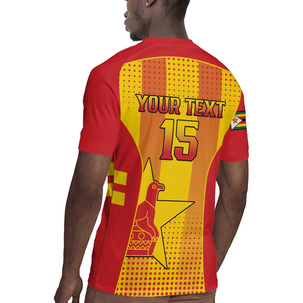 Custom Zimbabwe Cricket Rugby Jersey Sporty Style - African Pride