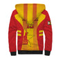 Custom Zimbabwe Cricket Sherpa Hoodie Sporty Style - African Pride