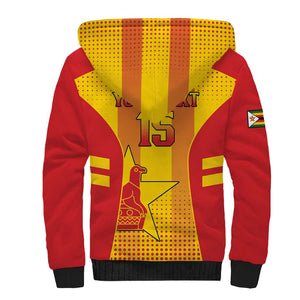 Custom Zimbabwe Cricket Sherpa Hoodie Sporty Style - African Pride