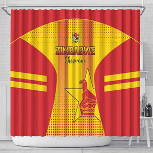 Zimbabwe Cricket Shower Curtain Sporty Style LT15
