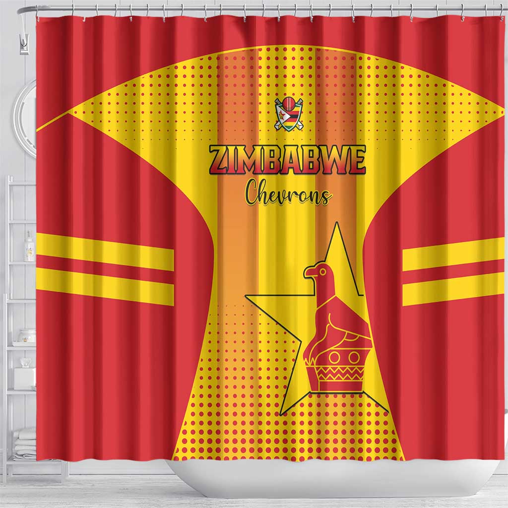 Zimbabwe Cricket Shower Curtain Sporty Style LT15