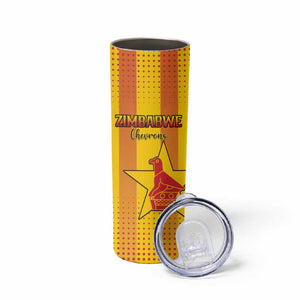 Custom Zimbabwe Cricket Skinny Tumbler Sporty Style - African Pride
