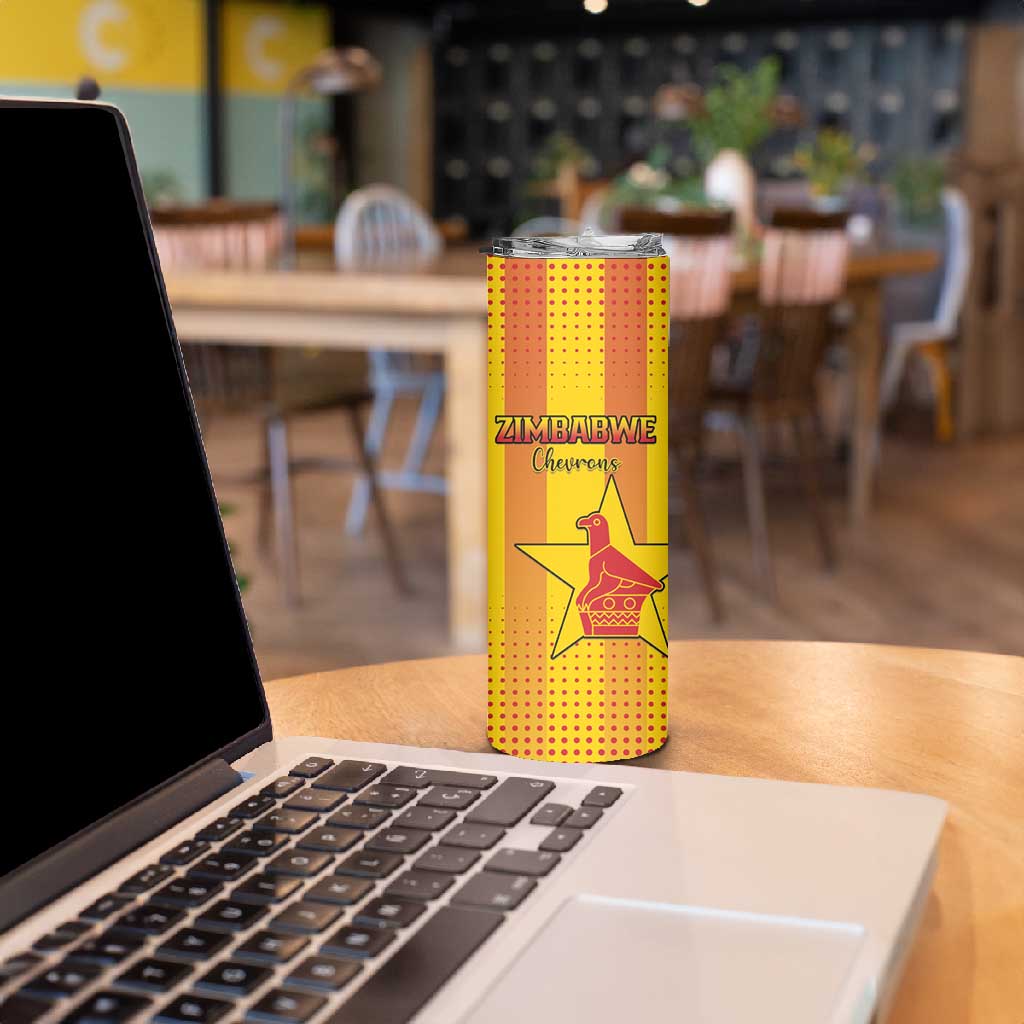 Custom Zimbabwe Cricket Skinny Tumbler Sporty Style - African Pride