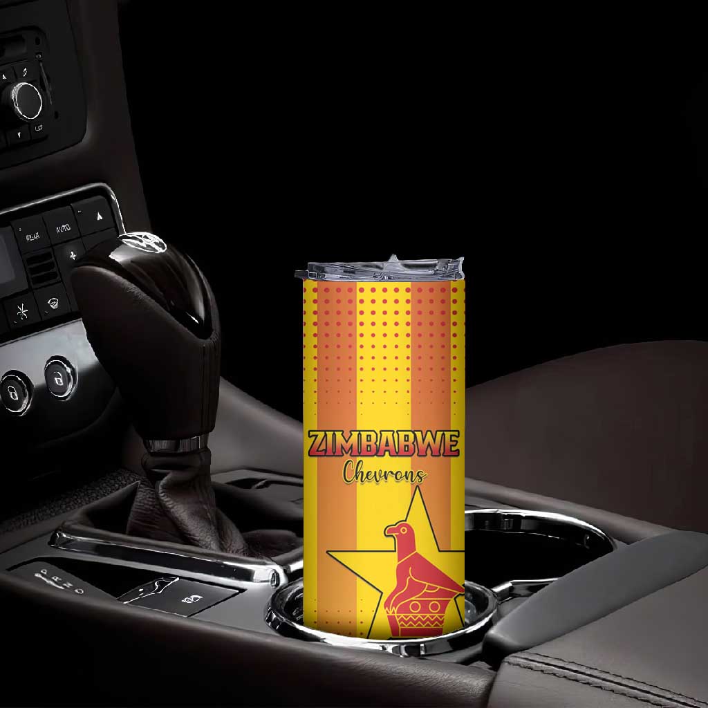 Custom Zimbabwe Cricket Skinny Tumbler Sporty Style - African Pride