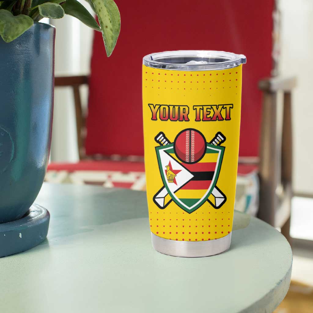 Custom Zimbabwe Cricket Tumbler Cup Sporty Style - African Pride