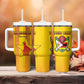 Custom Zimbabwe Cricket Tumbler With Handle Sporty Style - African Pride