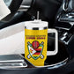 Custom Zimbabwe Cricket Tumbler With Handle Sporty Style - African Pride