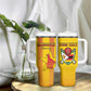 Custom Zimbabwe Cricket Tumbler With Handle Sporty Style - African Pride