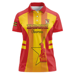 Custom Zimbabwe Cricket Women Polo Shirt Sporty Style - African Pride