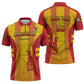 Custom Zimbabwe Cricket Zipper Polo Shirt Go Champions