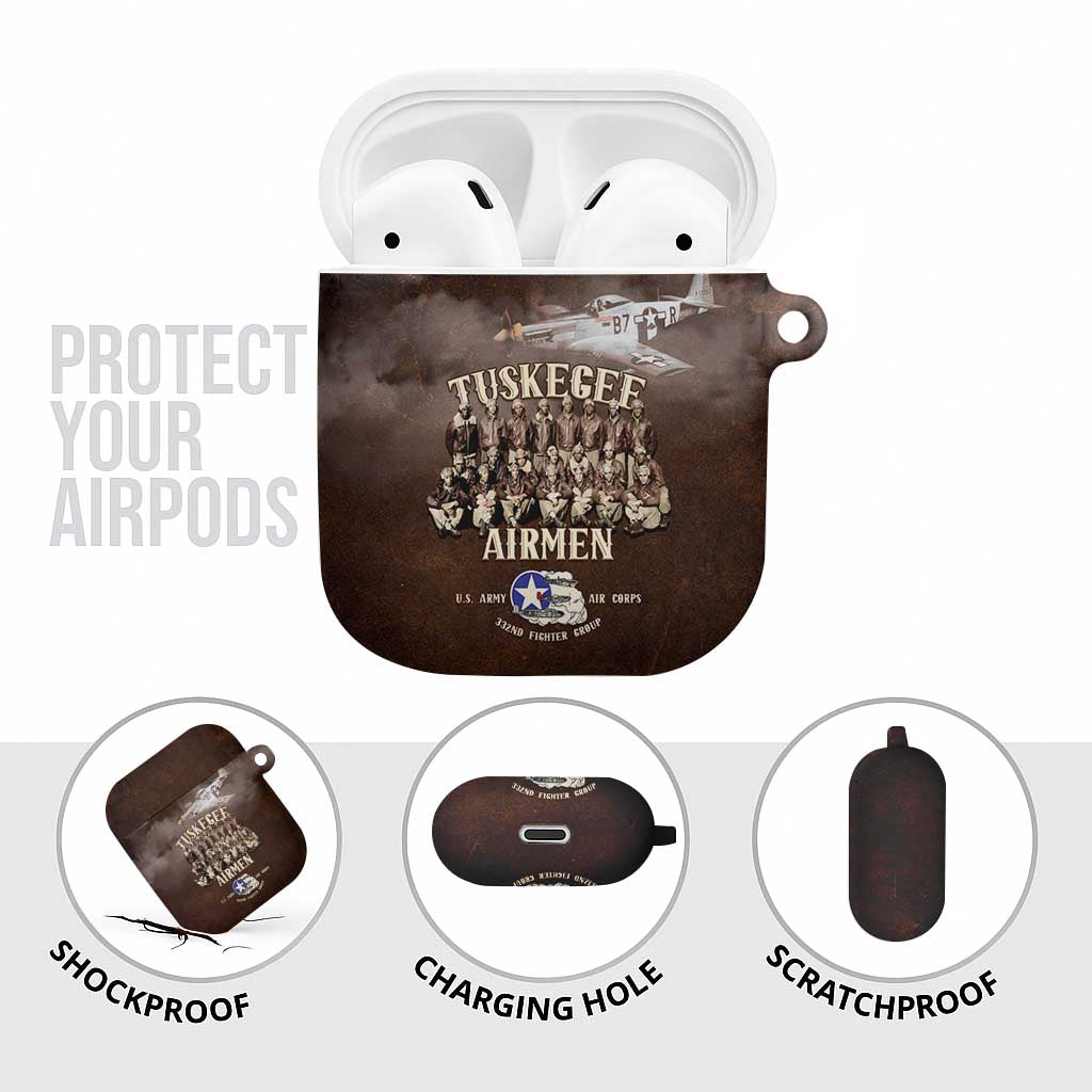 Remembering Tuskegee Airmen AirPods Case Heroes of the 332nd Squadron Retro Style