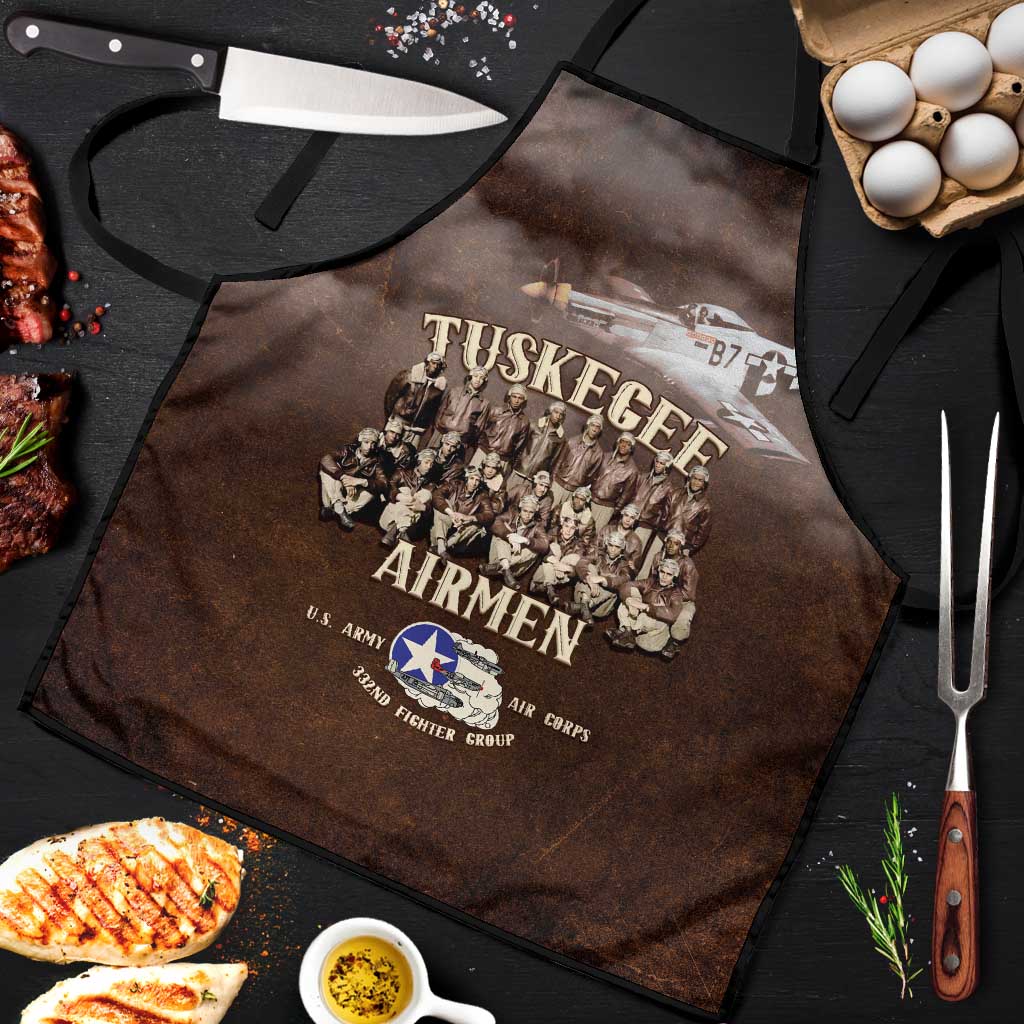 Remembering Tuskegee Airmen Apron Heroes of the 332nd Squadron Retro Style