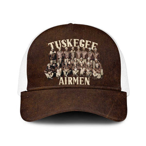 Remembering the Red Tail Heroes Baseball Net Cap Tuskegee Airmen Legacy Retro Style - African Pride