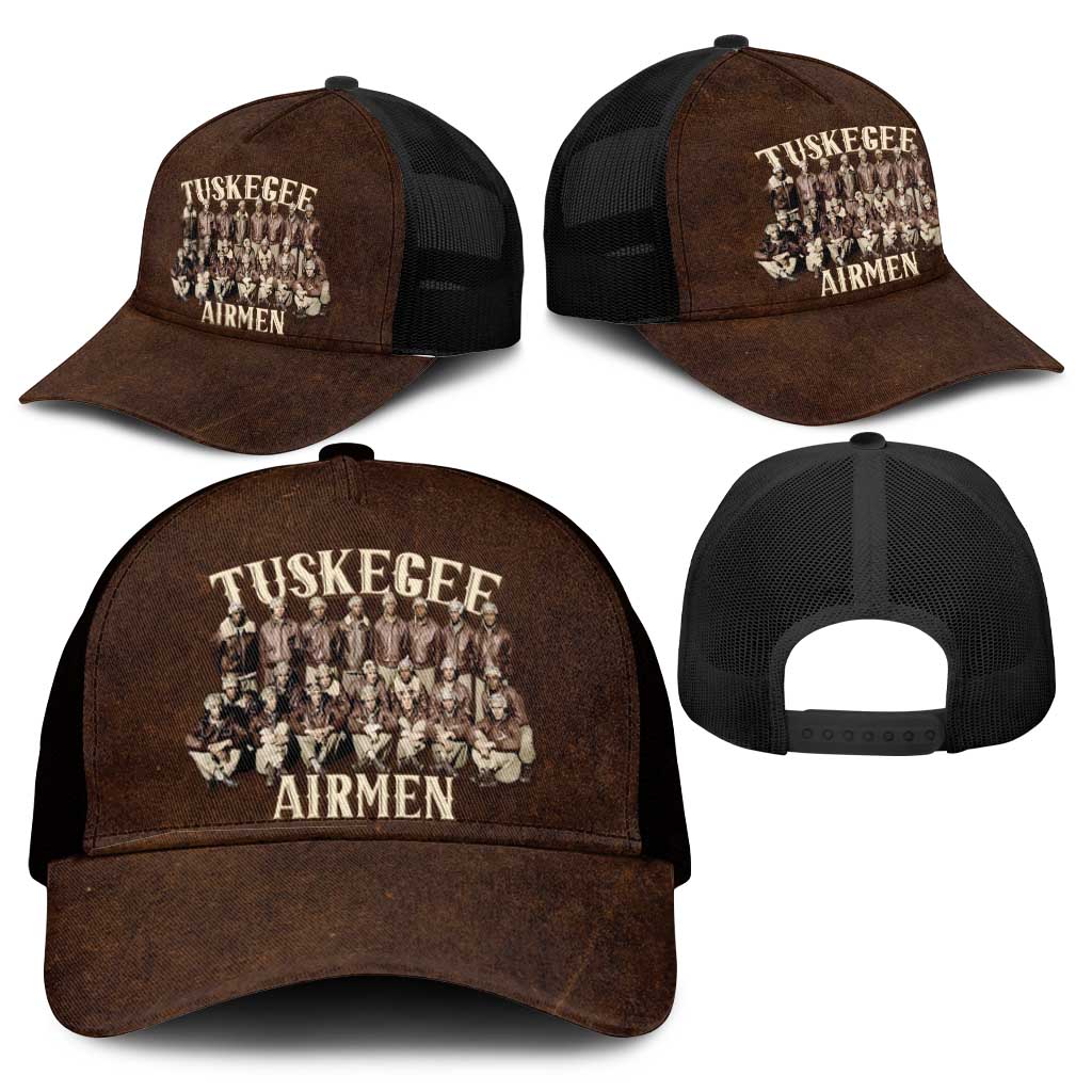 Remembering the Red Tail Heroes Baseball Net Cap Tuskegee Airmen Legacy Retro Style - African Pride