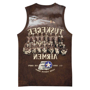 Remembering the Red Tail Heroes Basketball Jersey Tuskegee Airmen Legacy Retro Style - African Pride