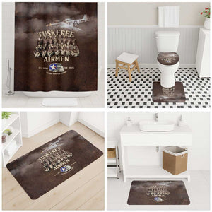 Remembering Tuskegee Airmen Bathroom Set Heroes of the 332nd Squadron Retro Style