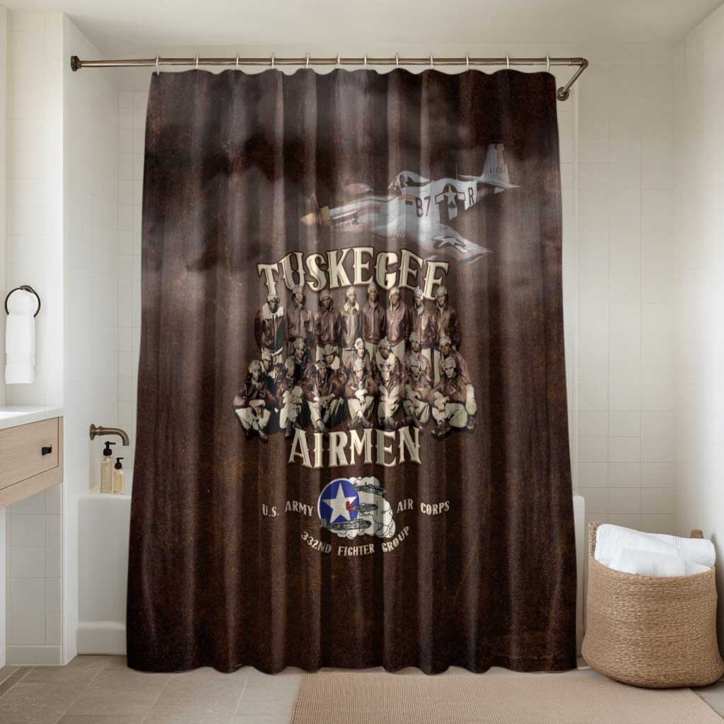 Remembering Tuskegee Airmen Bathroom Set Heroes of the 332nd Squadron Retro Style