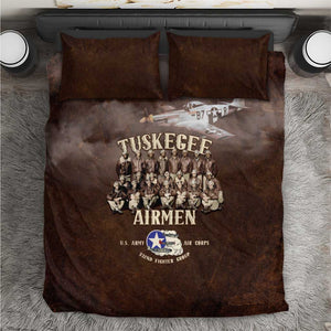 Remembering the Red Tail Heroes Bedding Set Tuskegee Airmen Legacy Retro Style - African Pride