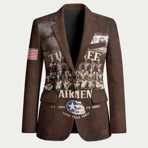 Remembering Tuskegee Airmen Blazer Heroes of the 332nd Squadron Retro Style