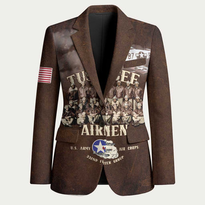 Remembering Tuskegee Airmen Blazer Heroes of the 332nd Squadron Retro Style