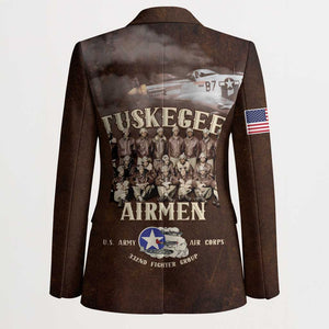 Remembering Tuskegee Airmen Blazer Heroes of the 332nd Squadron Retro Style