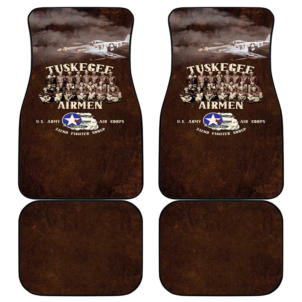 Remembering the Red Tail Heroes Car Mats Tuskegee Airmen Legacy Retro Style - African Pride