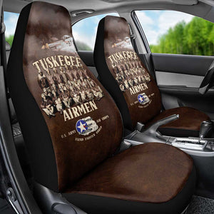 Remembering the Red Tail Heroes Car Seat Cover Tuskegee Airmen Legacy Retro Style - African Pride