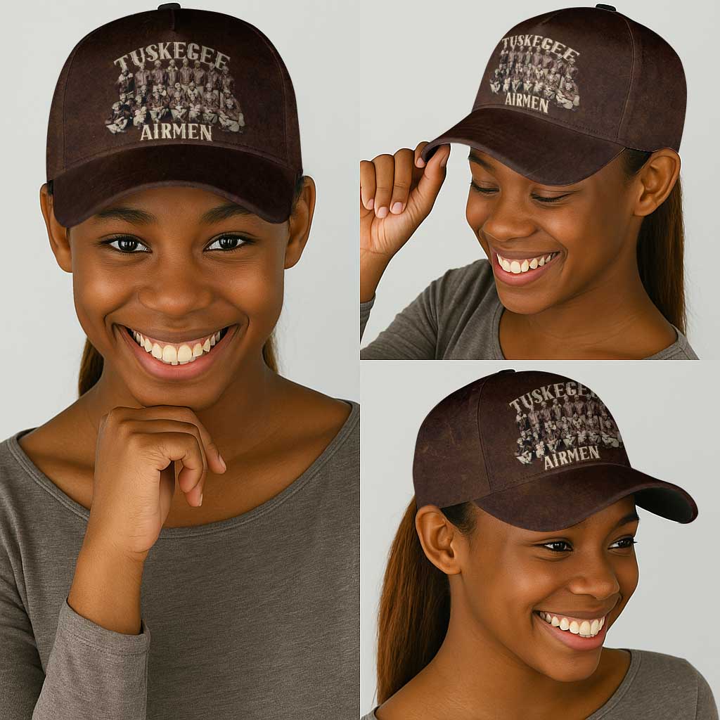 Remembering the Red Tail Heroes Classic Cap Tuskegee Airmen Legacy Retro Style - African Pride