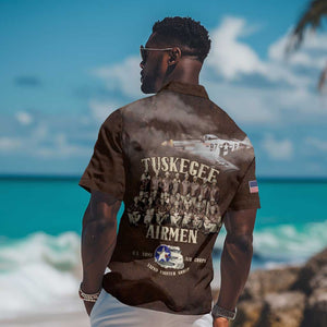 Remembering the Red Tail Heroes Hawaiian Shirt Tuskegee Airmen Legacy Retro Style - African Pride