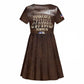 Remembering the Red Tail Heroes Kid Short Sleeve Dress Tuskegee Airmen Legacy Retro Style - African Pride