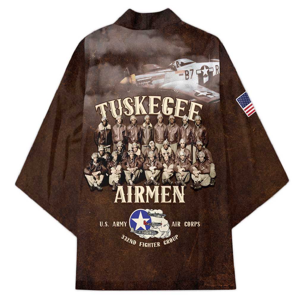 Remembering Tuskegee Airmen Kimono Heroes of the 332nd Squadron Retro Style