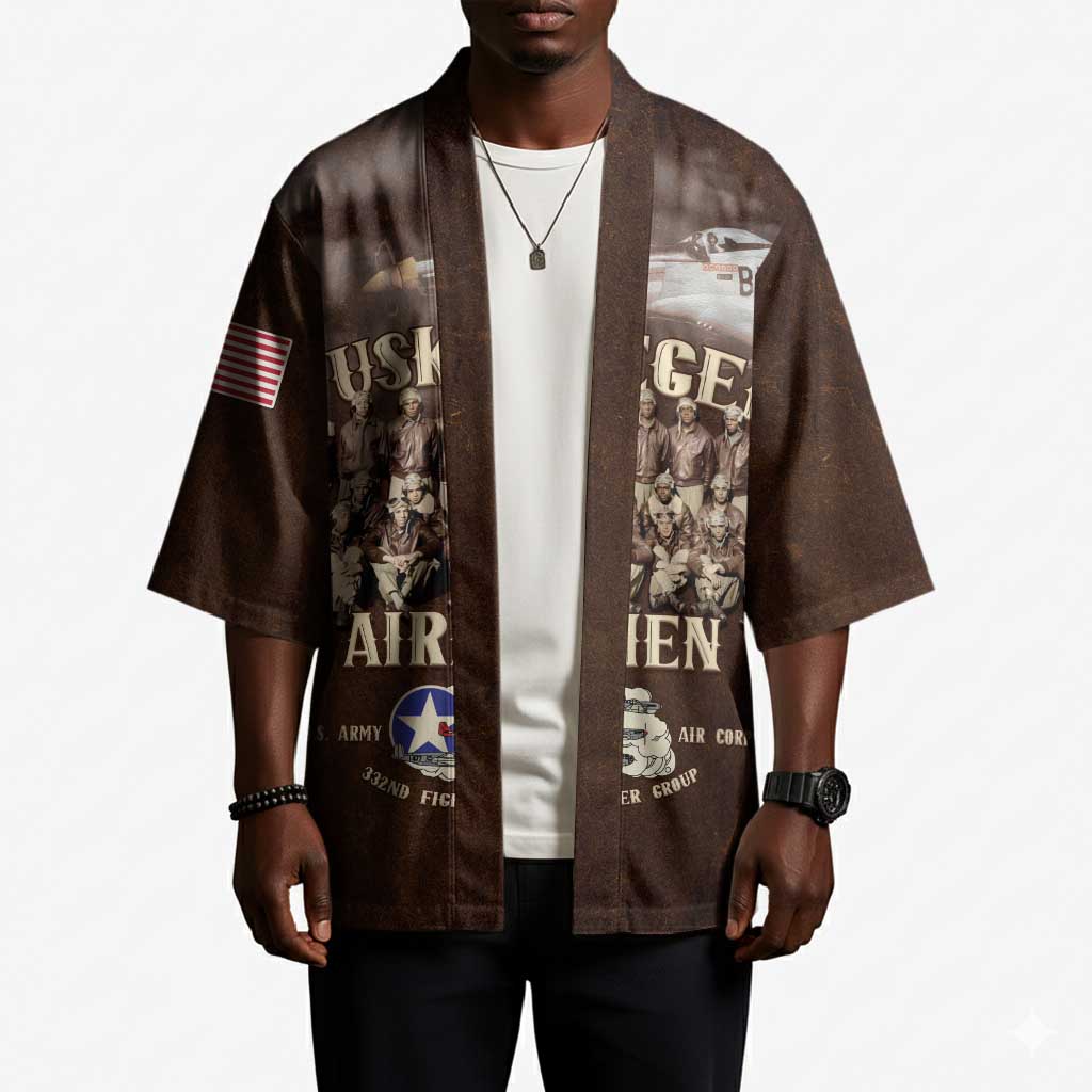 Remembering Tuskegee Airmen Kimono Heroes of the 332nd Squadron Retro Style