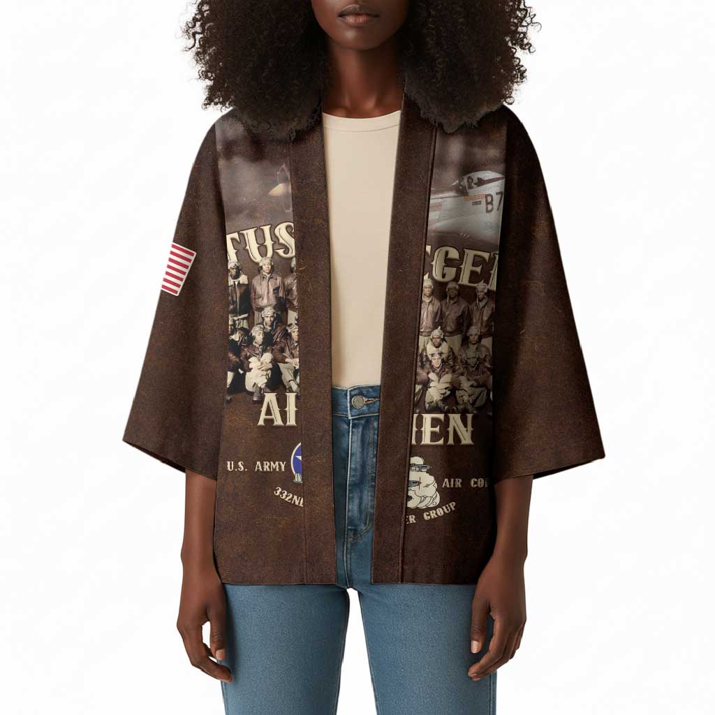 Remembering Tuskegee Airmen Kimono Heroes of the 332nd Squadron Retro Style