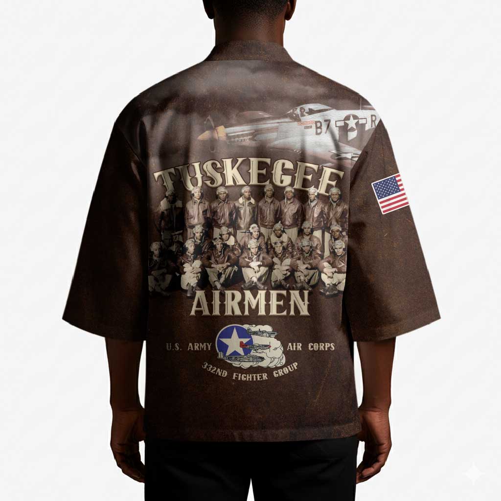 Remembering Tuskegee Airmen Kimono Heroes of the 332nd Squadron Retro Style