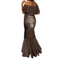 Remembering the Red Tail Heroes Mermaid Dress Tuskegee Airmen Legacy Retro Style - African Pride