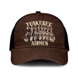 Remembering the Red Tail Heroes Mesh Trucker Cap Tuskegee Airmen Legacy Retro Style - African Pride