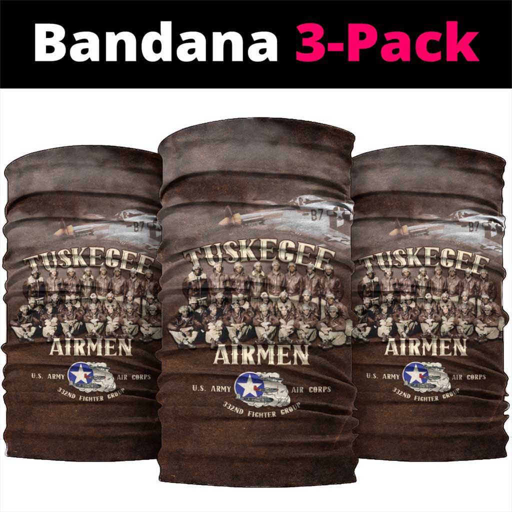 Remembering the Red Tail Heroes Neck Gaiter Tuskegee Airmen Legacy Retro Style - African Pride