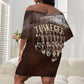 Remembering the Red Tail Heroes Off Shoulder Short Dress Tuskegee Airmen Legacy Retro Style - African Pride