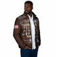 Remembering Tuskegee Airmen Padded Jacket Heroes of the 332nd Squadron Retro Style