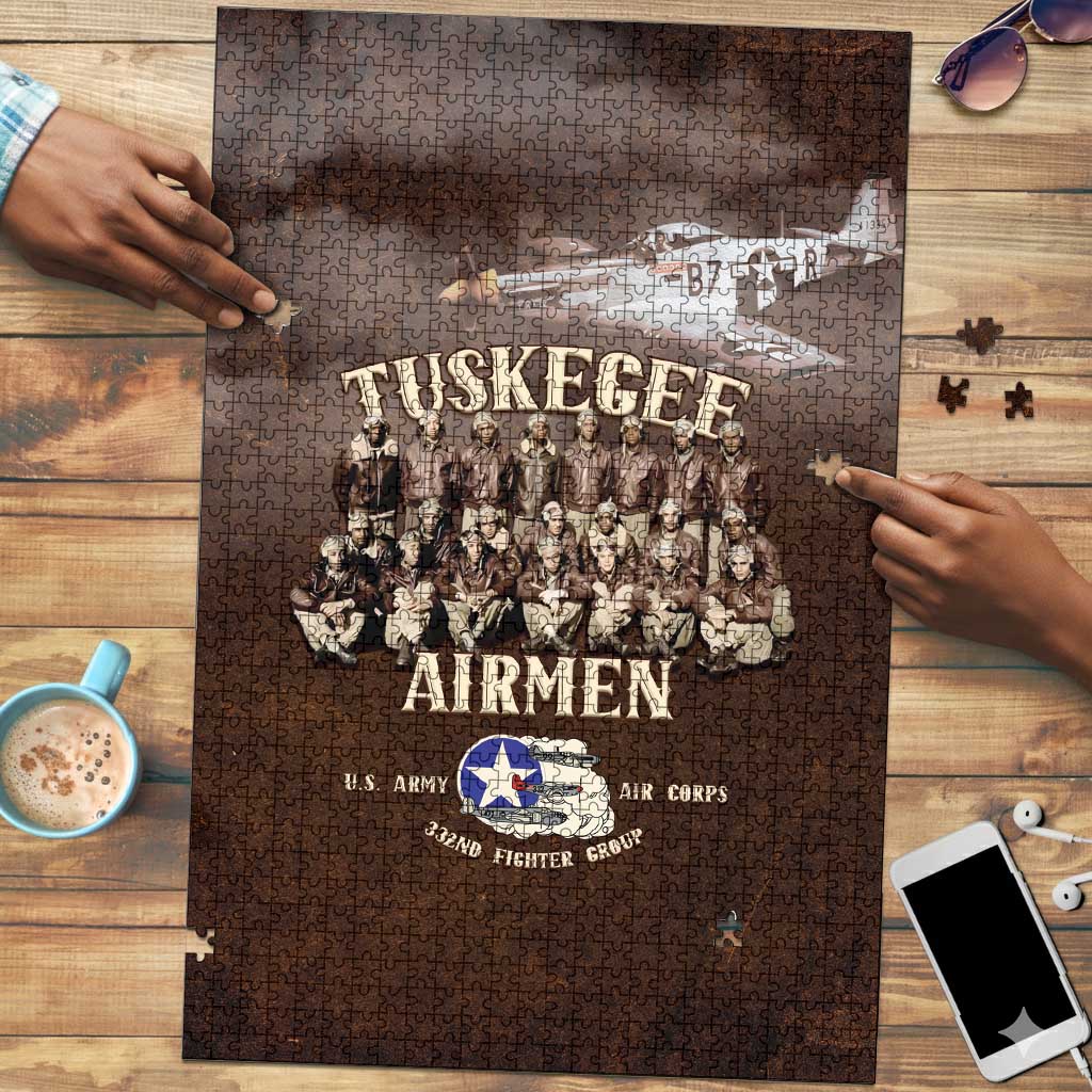Remembering Tuskegee Airmen Puzzle Heroes of the 332nd Squadron Retro Style