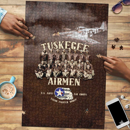 Remembering Tuskegee Airmen Puzzle Heroes of the 332nd Squadron Retro Style