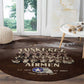 Remembering the Red Tail Heroes Round Carpet Tuskegee Airmen Legacy Retro Style - African Pride