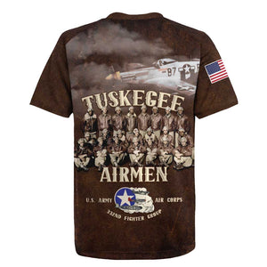 Remembering the Red Tail Heroes Rugby Jersey Tuskegee Airmen Legacy Retro Style - African Pride