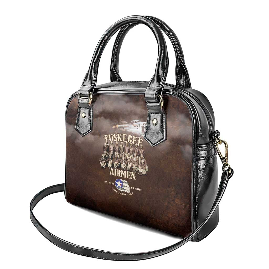 Remembering the Red Tail Heroes Shoulder Handbag Tuskegee Airmen Legacy Retro Style - African Pride